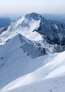Snowy Mountain Nature