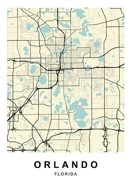 Orlando Florida City Map