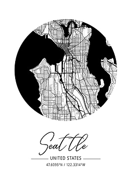 Seattle Area City Map