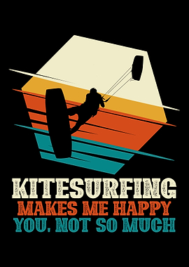 Kitesurfing makes me happy