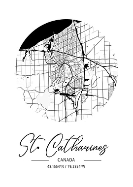 St Catharines Area Map