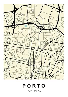 Porto Portugal City Map