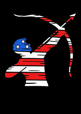 American Flag themed