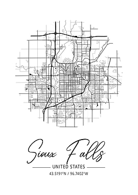 Sioux Falls Area City Map