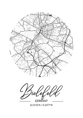 Bielefeld Area City Map