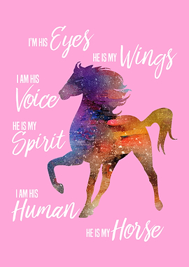 Colorful Horse Riding