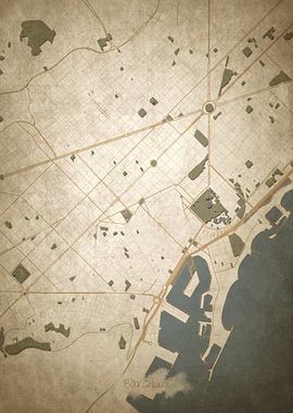 Barcelona Downtown Map