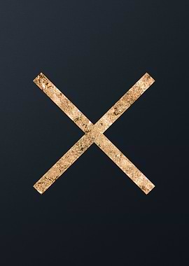 Gold Geometric Glyph