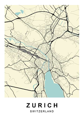 Zurich Switzerland Map