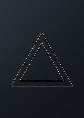 Gold Geometric Glyph