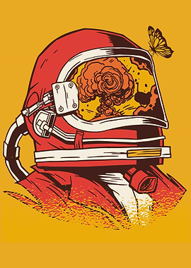 ASTRONAUT HELMET REFLECTIO