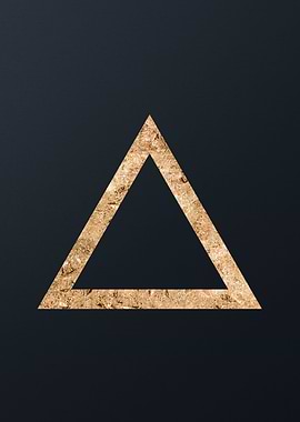 Gold Geometric Glyph