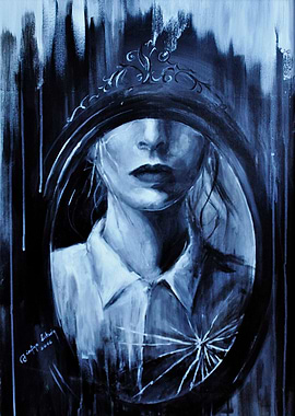 MIRROR woman portrait BNW