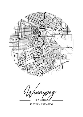 Winnipeg Area City Map