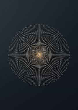 Gold Geometric Glyph