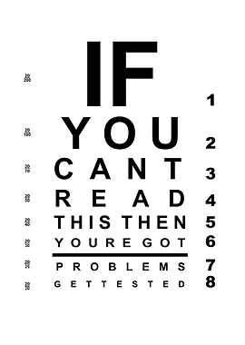 If you can read this chart