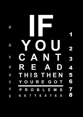 If you can read this