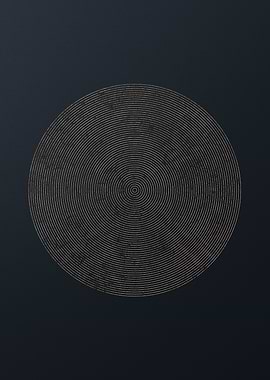 Gold Geometric Glyph