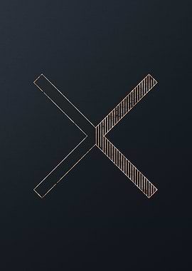 Gold Geometric Glyph