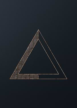 Gold Geometric Glyph