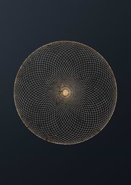 Gold Geometric Glyph