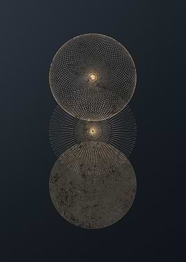 Gold Geometric Glyph