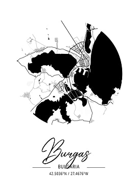 Burgas Area City Map
