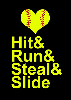 Softball Hit Run Steal