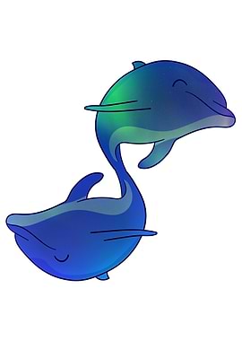 Beautiful dolphin animal