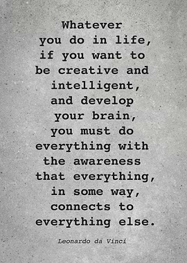 Leo da Vinci Quote L004