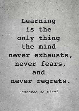 Leo da Vinci Quote L001
