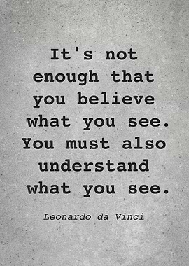 Leo da Vinci Quote L009