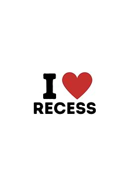 I Love Recess Simple Heart