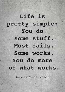 Leo da Vinci Quote L002