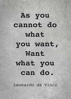 Leo da Vinci Quote L013