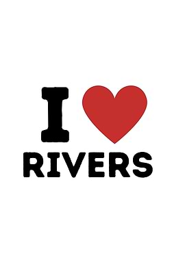 I Love Rivers Simple Heart