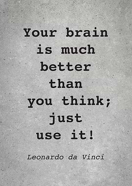 Leo da Vinci Quote L015