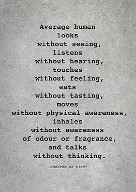 Leo da Vinci Quote L020