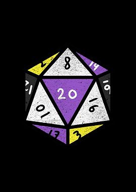 Nonbinary D20 Dice
