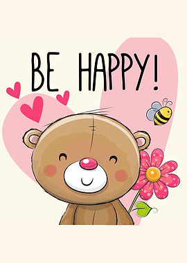 Be Happy Teddy Bear