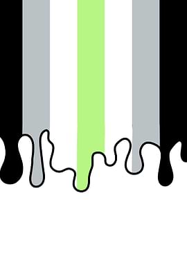 Dripping Agender Flag
