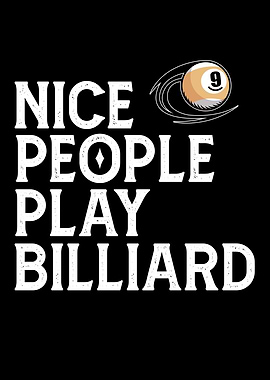 nice people play Billiard