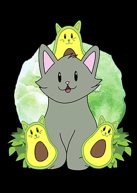 Tropical Avogato Kitty Cat