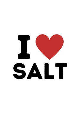 I Love Salt Simple Heart