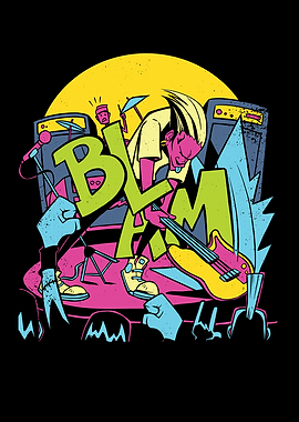 Smashed Guitar Rock Music