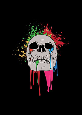 Rainbow Skull