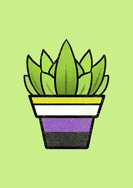 Succulent Nonbinary Pride