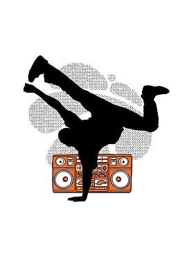 BREAKDANCER SILHOUETTE
