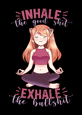 Yoga Quote Anime Girl