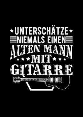 Gitarrist Mann Gitarre